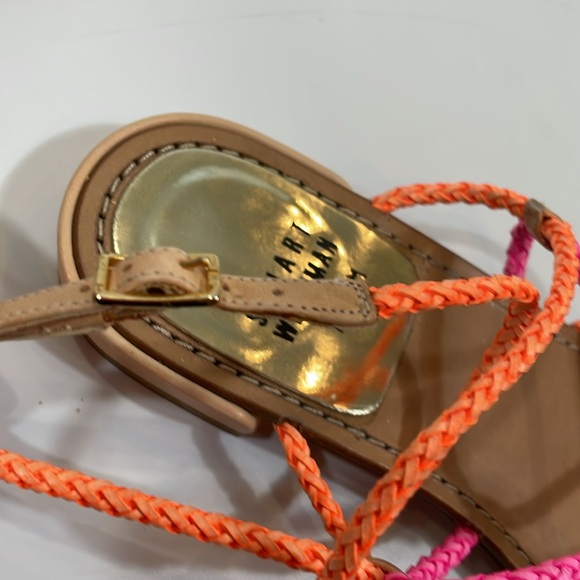 Stuart Weitzman Sandals 7.5 Strappy Colorful Gladiator Sandal Leather - Picture 10 of 10